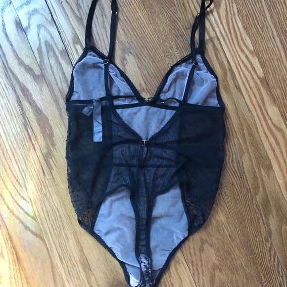 Victoria’s Secret Black Polka Dot Teddy - Picture 2 of 3